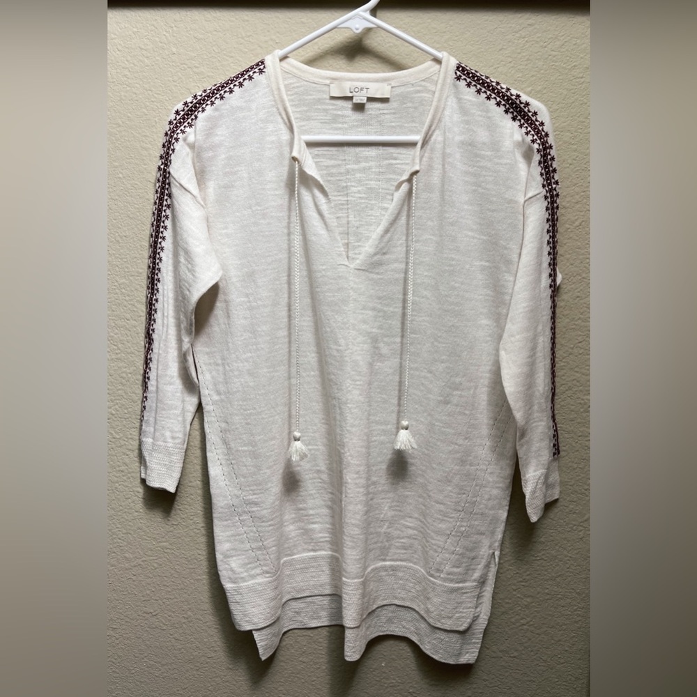 Boho Embroidered Cotton Tunic - Picture 12 of 15